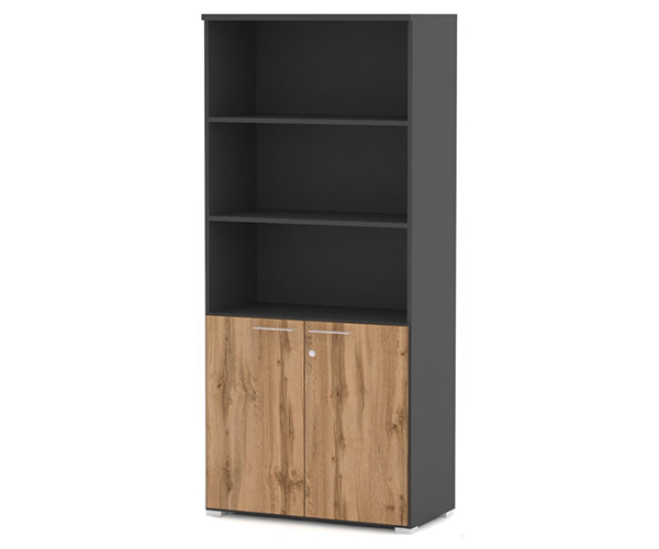 Шкаф широкий высокий, ЛДСП 16мм, 80x42x176 см Матрикс