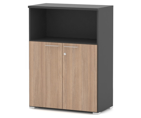 Шкаф широкий средний двери с нишей 80x42x110 см Матрикс