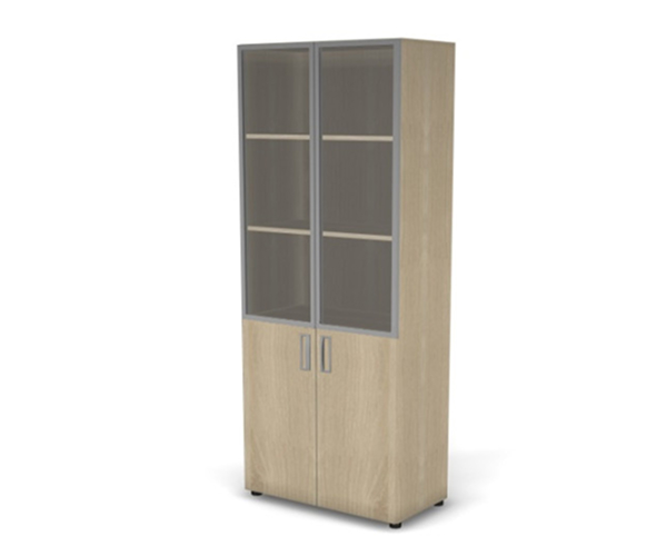 Шкаф широкий со стеклом 79x42x196 см Европа