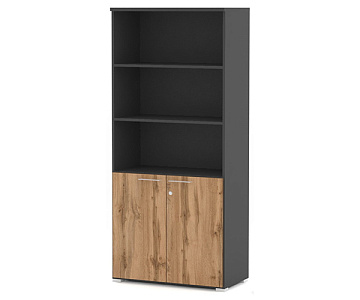 Шкаф широкий высокий, ЛДСП 16мм, 80x42x176 см Матрикс