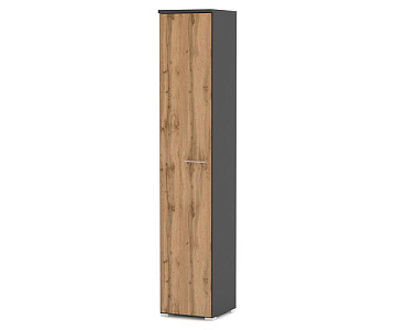 Шкаф узкий высокий закрытый 40x42x210 см Матрикс