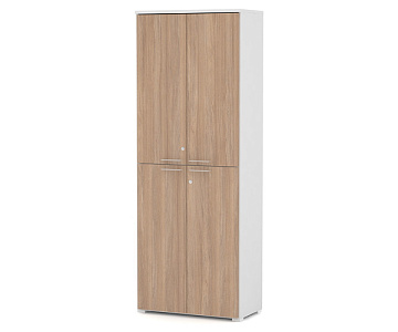 Шкаф высокий закрытый с замком 78x43x210 см Смарт