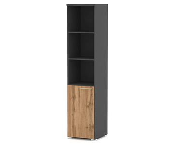 Шкаф узкий высокий дверь с нишей 40x42x176 см Матрикс